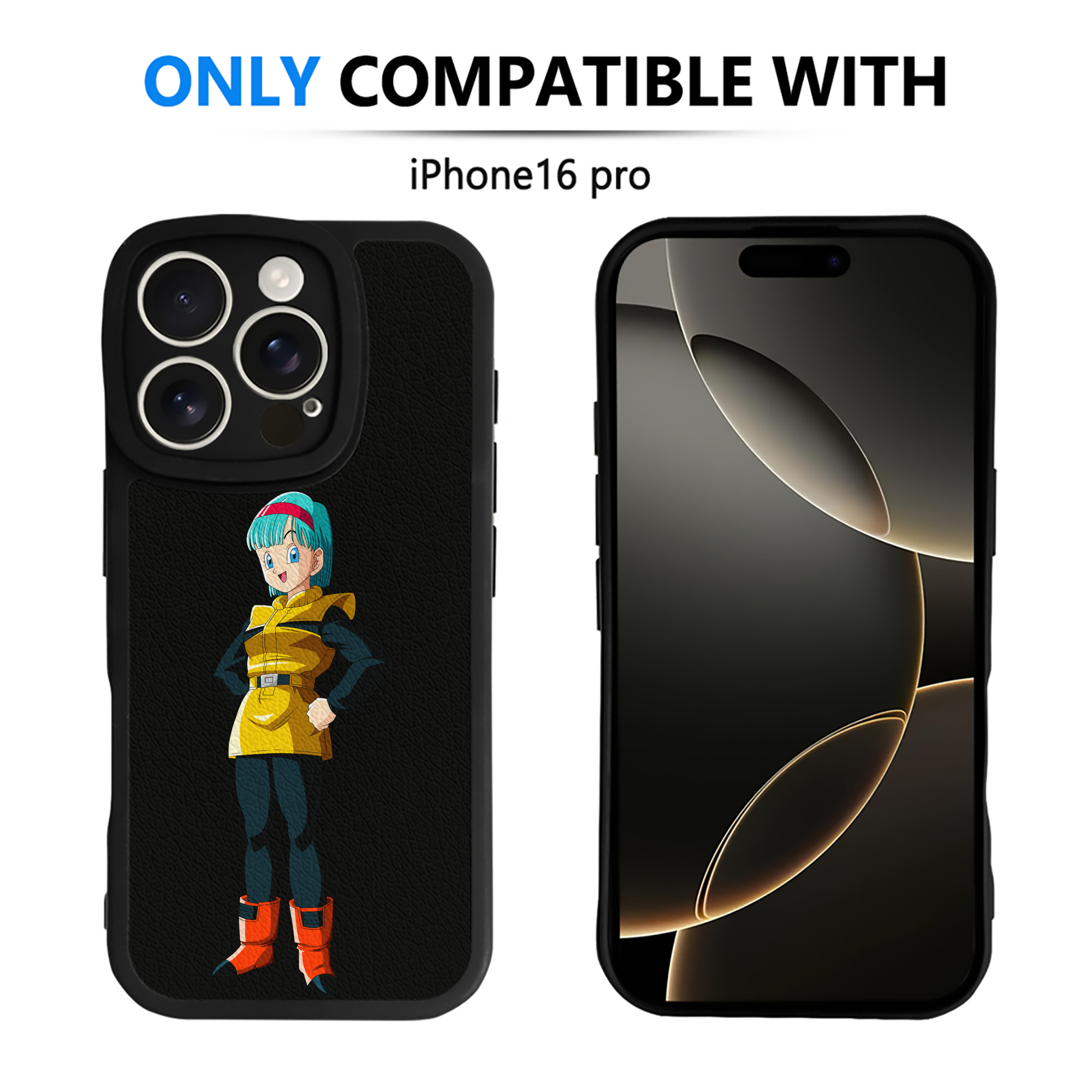 （画像用） ドラゴンボール DRAGON BALL 【iPhone 16シリーズ対応】シリコンスマホケース（レザー調） 材質：シリコン